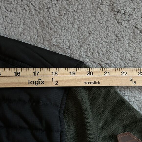 Free Country Men’s Size XL Fleece Jacket Full Zip Green Dadcore Outdoorwear - Picture 9 of 14